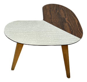 Mid-Century Plywood and Formica Boomerang End Table