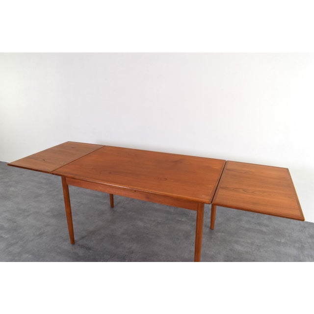 Mid-Century Danish Teak Extendable Dining Table, 1960s For Sale - Image 11 of 12