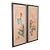 Pair of Antique Guo Hua Panels, Oriental Art, Watercolour, Woven Silk, Edwardian For Sale