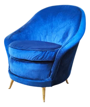 Blue Isa Lounge Chair, 1950