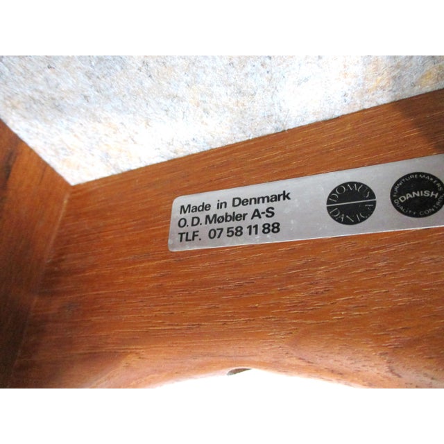 Eric Buck Bar Stools Teak Upholstered for o.d. Mobler Denmark For Sale - Image 11 of 13