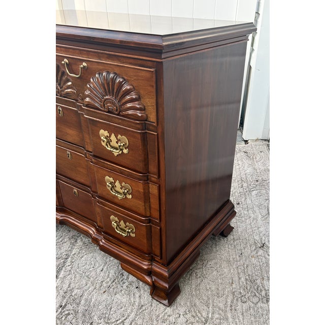 Vintage (1970's) Bachelors Chest has a Georgian Style. Made by Harden Furniture. The Wood is Cherry Wood. This Chest has...