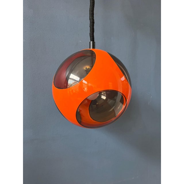 Mid-Century Space Age Orange Bug Eye Pendant Lamp by Luigi Colani, 1970s For Sale - Image 11 of 11