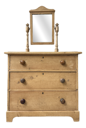 English-Style Dressing Table in Pine, 1890s