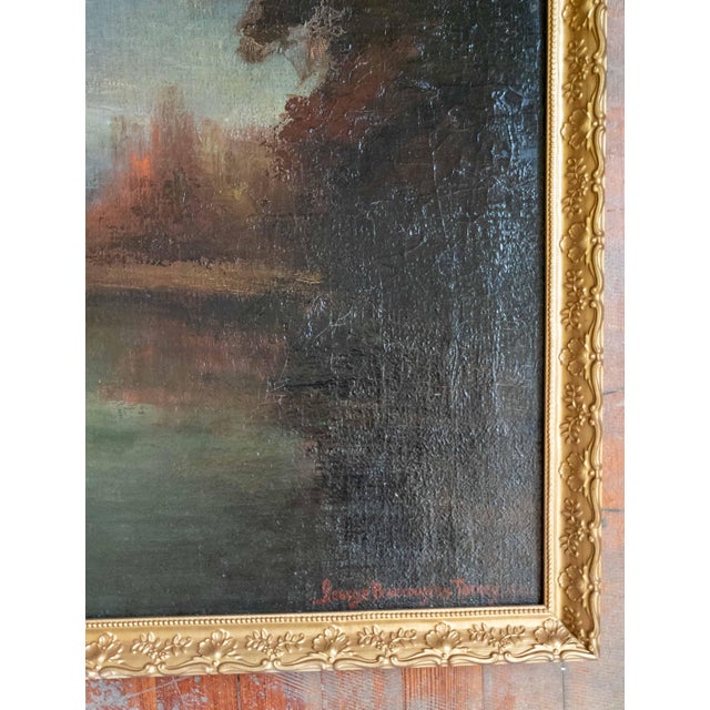 1920s Early 20th Century American Tonalist Landscape Painting by George Burroughs Torrey For Sale - Image 5 of 16