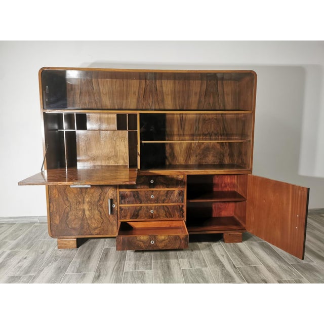 Cupboard attributed to Jindrich Halabala, 1940s For Sale - Image 11 of 18