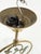 1940s Swedish Grace Pendant Light in Brass and Frosted Glass with Deer Motif, 1940 For Sale - Image 5 of 9