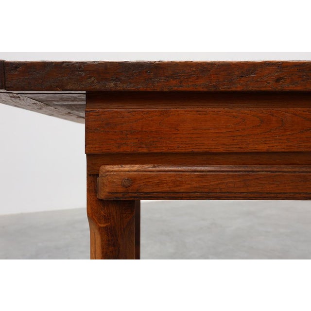 Antique Rustic Oak Dinner Table, France, 1800s For Sale - Image 15 of 18