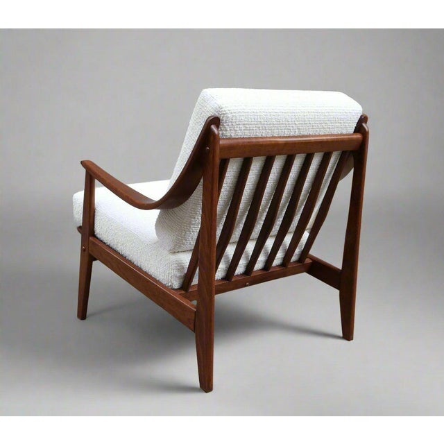 White Pair of Danish Armchairs, Peter Hvidt & Orla Mølgaard-Nielsen for France & Son For Sale - Image 8 of 10