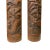 Pair Hand Carved Chinese Bamboo Calligraphy Landscape Panel For Sale In San Francisco - Image 6 of 8