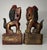 Mid 20th Century Primitive Carved Wood Foo Dogs - A Pair For Sale - Image 9 of 12