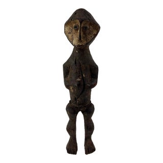Early 20th Century Lengola Standing Wood Figure For Sale