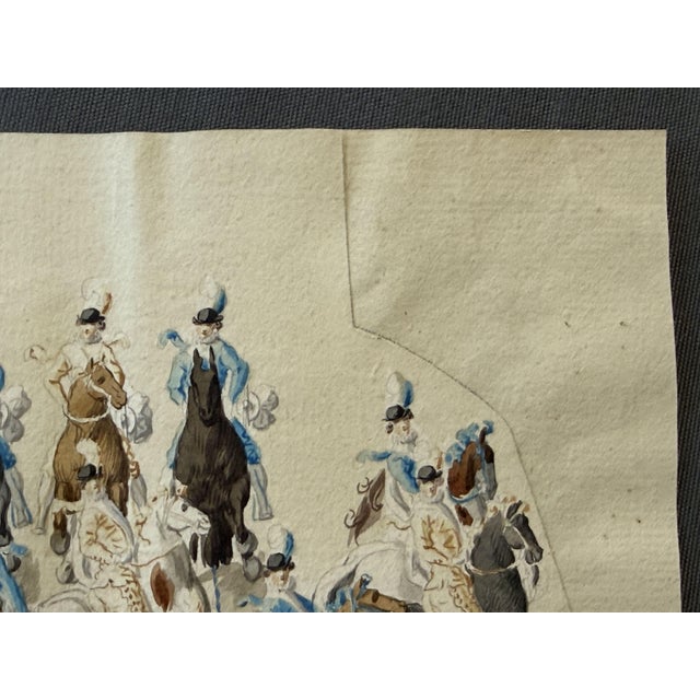 Late 18th Century Game of Couples, 1798, Ink, Wash and Pencil For Sale - Image 5 of 8