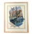 Abstract "Two Boats at the Quay" Vintage 1932 Watercolor Painting by J.B. Houser For Sale - Image 3 of 5