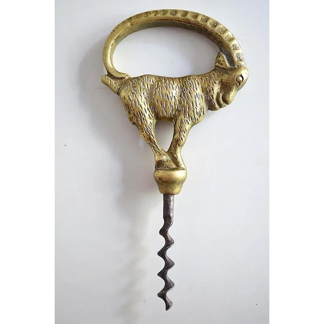 Metal Danish Brass Corkscrew, 1920s For Sale - Image 7 of 7