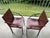 Maroon Mid-Century Leather Chairs by Carlo Bartoli for Matteo Grassi, 1990s, Set of 2 For Sale - Image 8 of 18