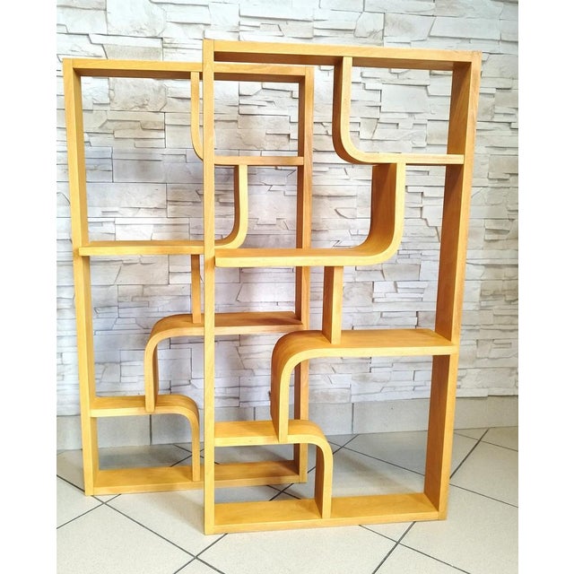 Bent plywood wall, bookcase, flowerbed, Volak by Holesov, 1960s Czechoslovakia Take care of your interior! Give it...