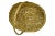 Contemporary Gold Oval Wicker 12” Basket For Sale - Image 3 of 5