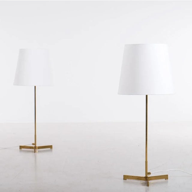 Brass Table Lamps by Hans-Agne Jakobsson, 1960s, Set of 2 For Sale - Image 6 of 10