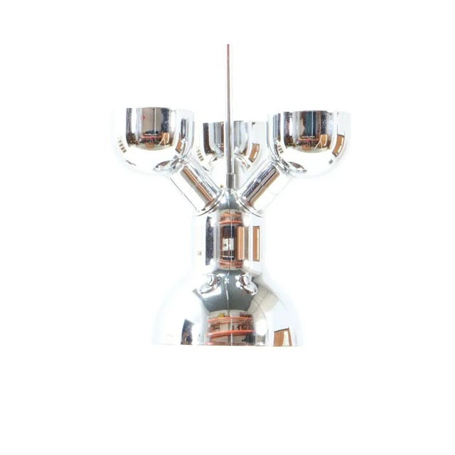 1970s Space Age Chrome Pendant Light by Cosack Leuchten, 1970s For Sale - Image 5 of 12