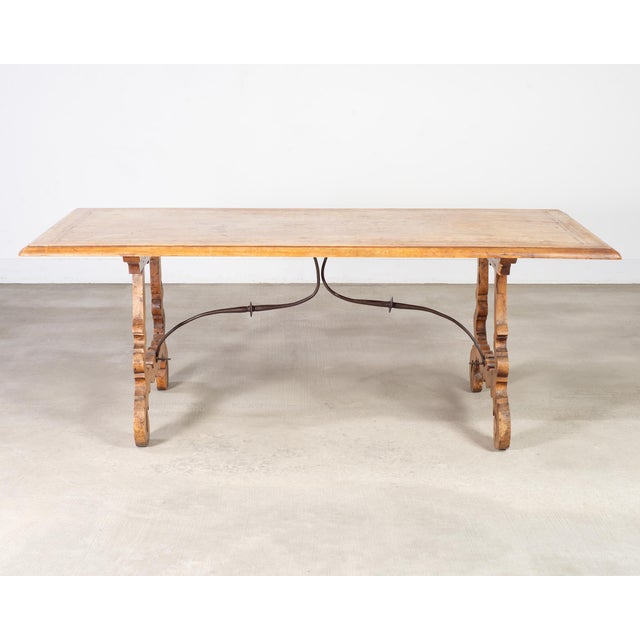 18th Century Spanish Baroque Walnut Dining Library Table For Sale - Image 18 of 18