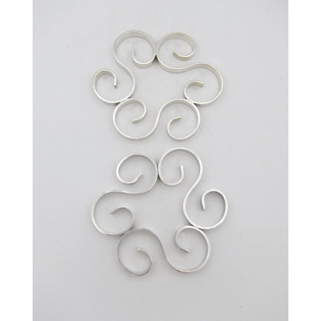 Silver Two Christofle Gallia French Art Deco Trivets For Sale - Image 8 of 8