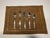 Dansk Mid 20th Century Dansk MCM Stainless Flatware With Teak Storage Chest - Service of 8 For Sale - Image 4 of 8