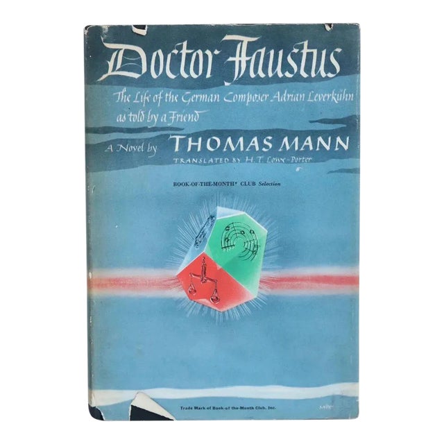 Vintage Doctor Faustus by Thomas Mann Book For Sale