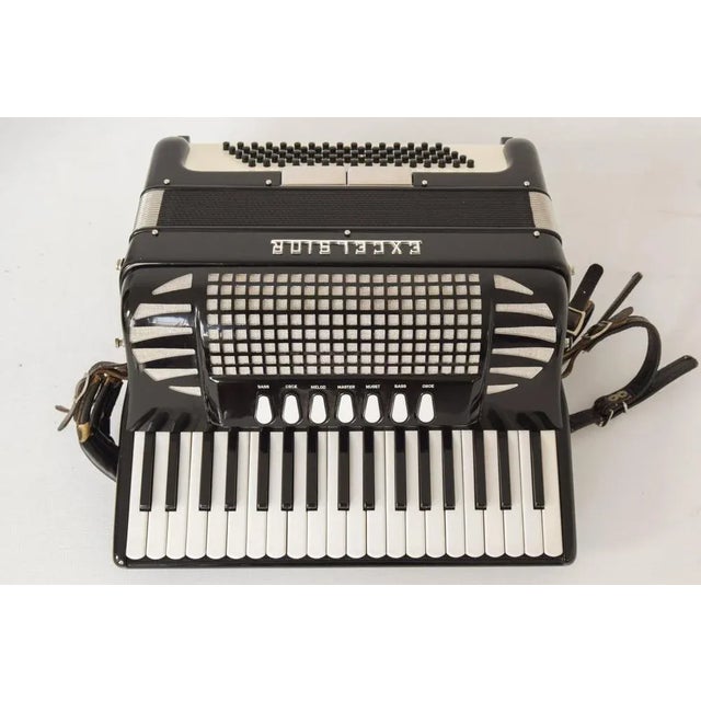 Black Vintage Black Mod. 304 Excelsior Accordion For Sale - Image 8 of 18