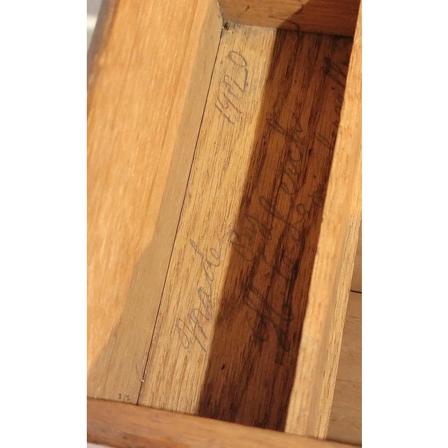 19Thc Original Blue Painted Child's Blanket Chest For Sale - Image 10 of 10