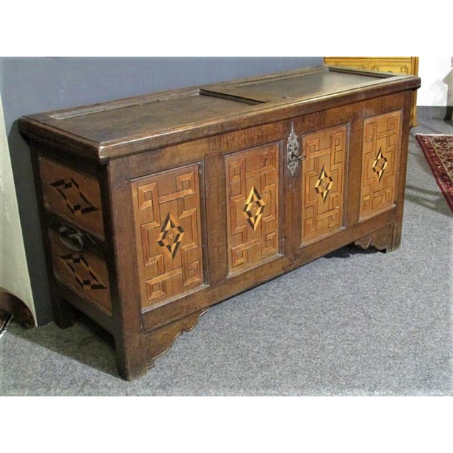 Antique Renaissance Chest in Oak, Cologne, 1630s For Sale - Image 4 of 16