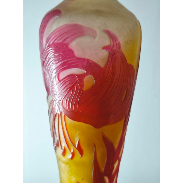Art Nouveau Nancy School Vase from Emile Gallé For Sale - Image 5 of 9