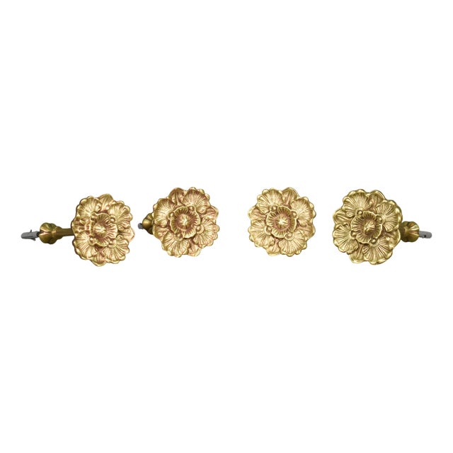 French Bronze Curtain Tie-Backs, Early 20th Century, Set of 4 For Sale