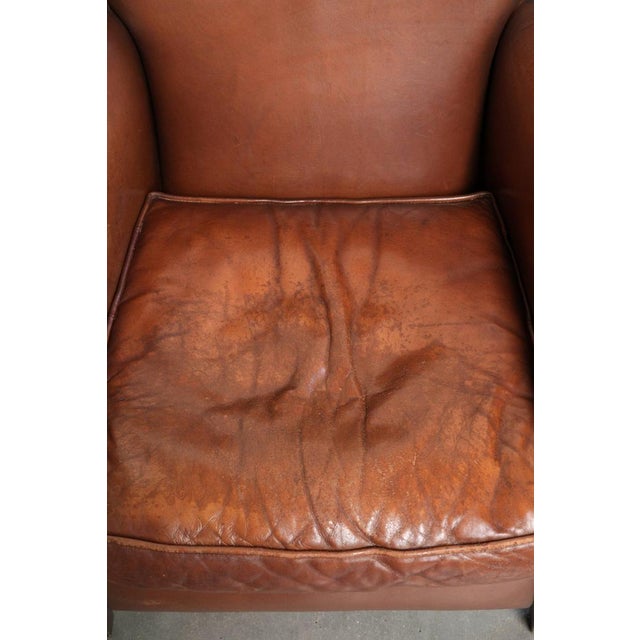 1990s Club Chairs in Sheepskin Leather, Set of 2 For Sale - Image 5 of 16