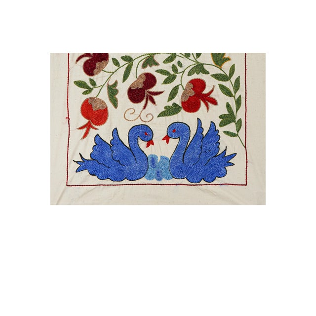 Vintage Suzani from Samarkand, circa 1900s. Dimension; 19.7'' x 37" inches /50 x 95 cm / 1'6'' x 3'1'' Material: 100%...