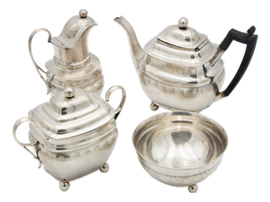 Silver Tea Service, Set of 4