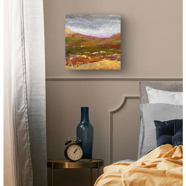 Original Landscape Painting. Acrylic Paint and Textural Materials on Board. For Sale In Raleigh - Image 6 of 12