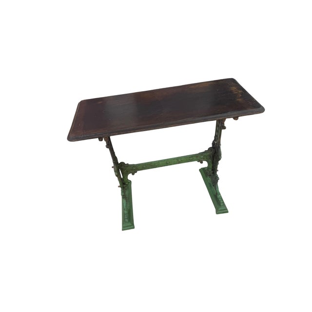 Industrial 19th Century Ornate Cast Iron Side Table from Gaskell & Chambers For Sale - Image 3 of 16