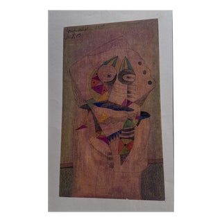 Manuel Navarro Fuertes, Abstract Composition, 1983, Mixed Media For Sale