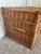 Wood Vintage Large Wicker Storage Trunk For Sale - Image 7 of 10