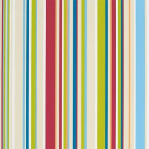 Harlequin Rush Wallpaper in Strawberry Sailor Blue Apple And Neutrals - a Sample