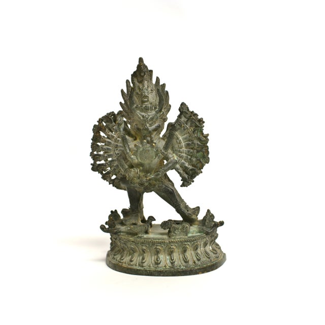 19th Century Tibetan Couple Statue Vajrasattva For Sale - Image 13 of 13