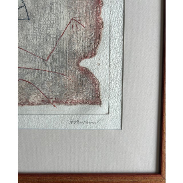 1990s Pierre-Marie Brisson Signed Limited Edition Etching, Edition 4/75, Framed For Sale - Image 4 of 5