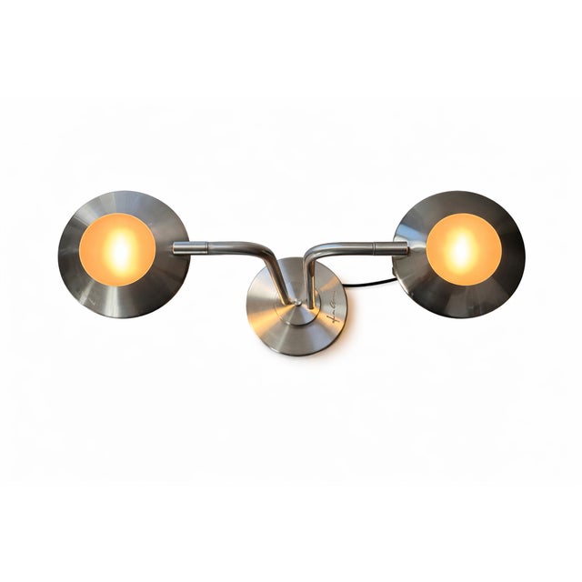 Vintage Brushed Metal Table Lamp by Jan Des Bouvrie for Boxford Holland, 2003 For Sale - Image 4 of 11