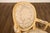 Louis XVI Style Pair Of Painted Oval Back Armchairs With Upholstered Seats For Sale - Image 14 of 18