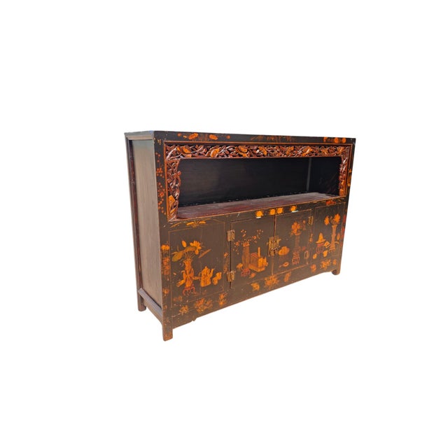 Mid 19th Century 19th Century Hand-Painted Buffet Cabinet For Sale - Image 5 of 6