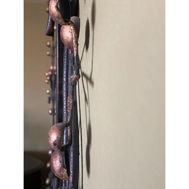 Beautiful Faux Bois Wall Mirror, Circa 1970 For Sale - Image 4 of 4