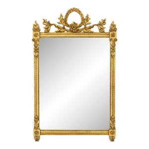 Italian Gilt Gesso Fine Gold Wall Mirror 53x38 Rectangle MINT!
