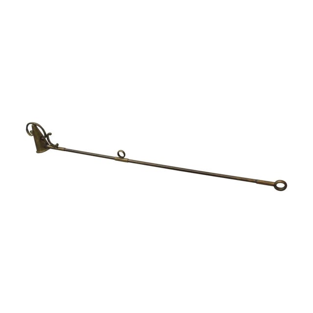 Brass Monumental Brass Candle Snuffer for a Country Chandelier For Sale - Image 8 of 9