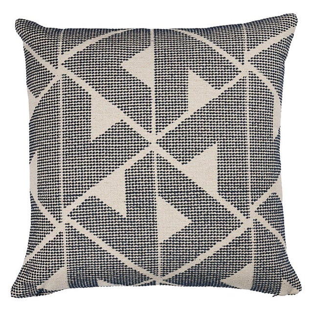 This pillow features Sierra with a knife edge finish. A handsome blend of linen, cotton and wool, this woven geometric...